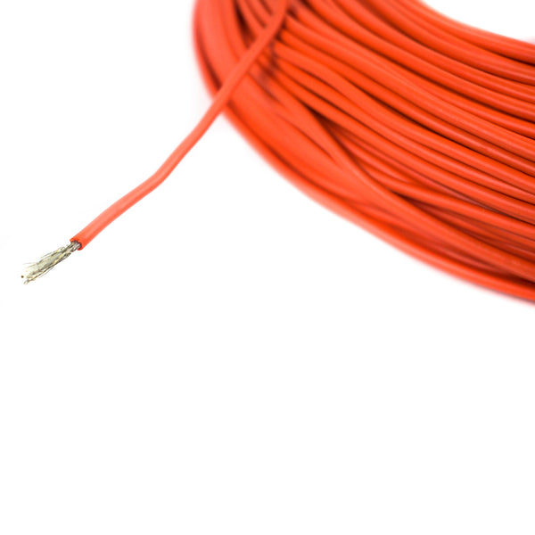 23 AWG Shielded Multi Strand Wire - 7/0.190mm (Orange) 90 Meter - MirageGrove