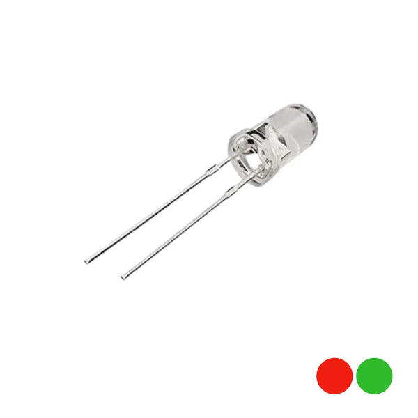 5mm Red-Green Colour Auto Flashing LED 2pin Miragegrove