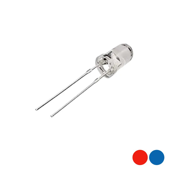 5mm Red-Blue Colour Auto Flashing LED 2 Pin Miragegrove