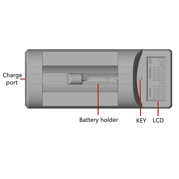 Portable Internal Resistance Meter for Lithium batteries - MirageGrove