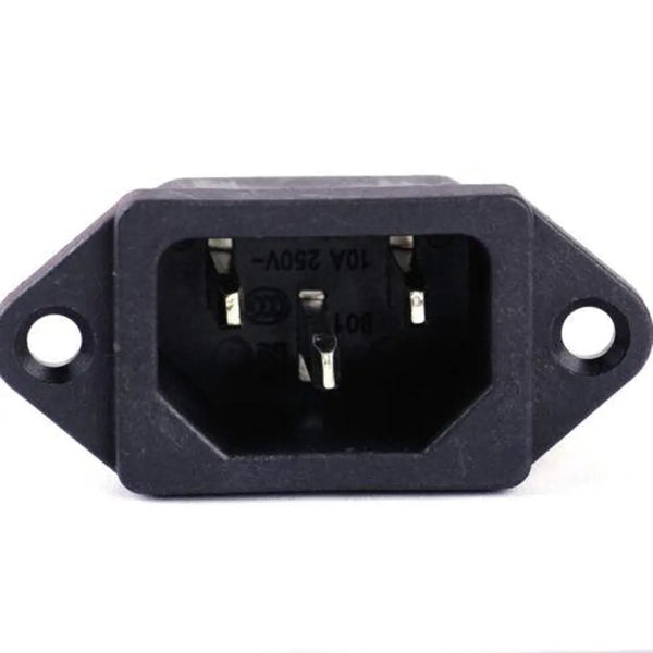 IEC320 C14 Panel Mount Plug Computer Adapter Power Connector Socket - MirageGrove