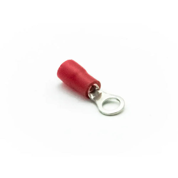 Insulated Ring Crimp Terminal Red, M4 Stud Size Miragegrove