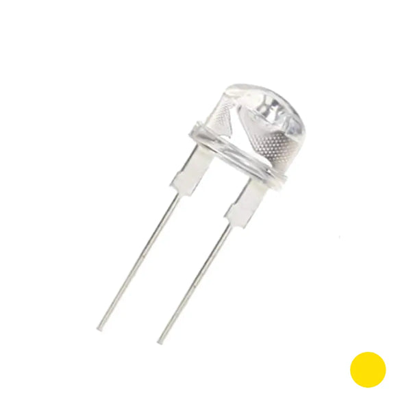 Yellow LED 8mm - Clear Lens Miragegrove