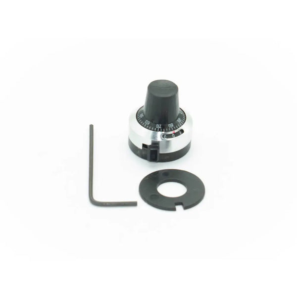 Multi-Turn Indicating Dial Potentiometer Knob for 6.35mm Shaft Black Miragegrove