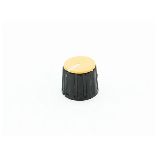 Potentiometer Knob Yellow 21mm for 6mm Shaft Miragegrove