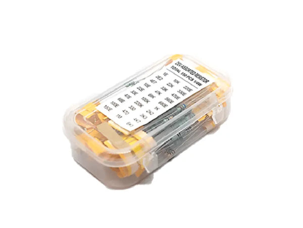 Resistor box (assortment of 150 resistors and 30 values).