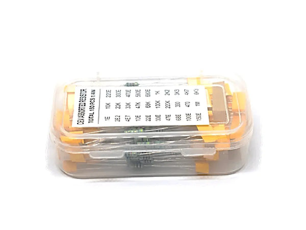 Resistor box (assortment of 150 resistors and 30 values).