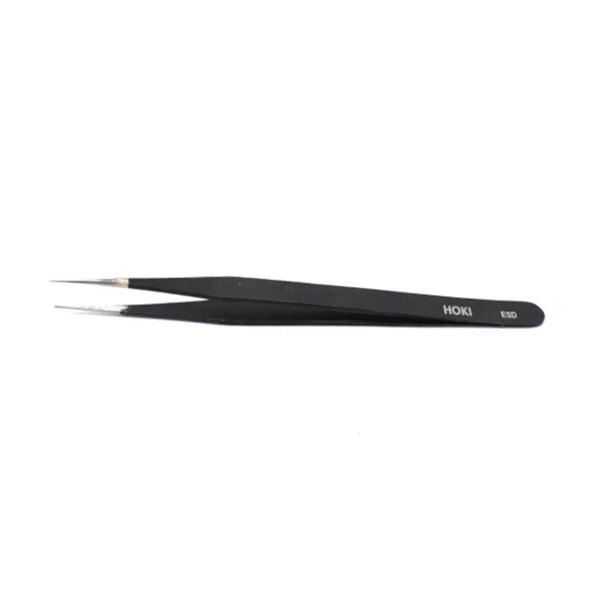 Straight Stainless Steel Tweezers (Black) Miragegrove