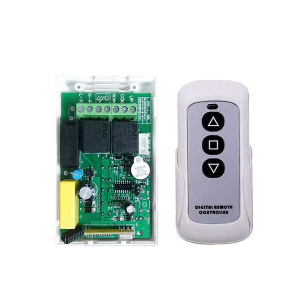 AC 220V Wireless Receiver Transmitter Motor Forward Reverse Remote Control Switch For Projector Electronic Curtain - MirageGrove