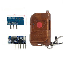 433 MHz Brown Color Single Button Wireless Button RF Receiver Module Kit Remote Control with Receiver - MirageGrove