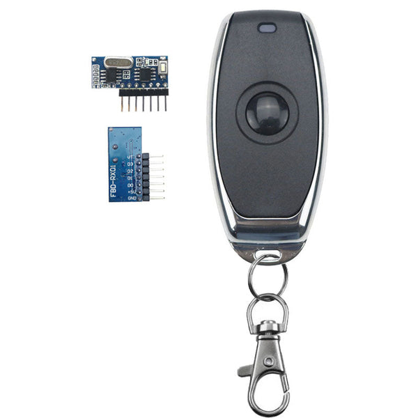 Single Channel remote control + RF superheterodyne receiver module (3.3V~5V) 433MHZ - MirageGrove