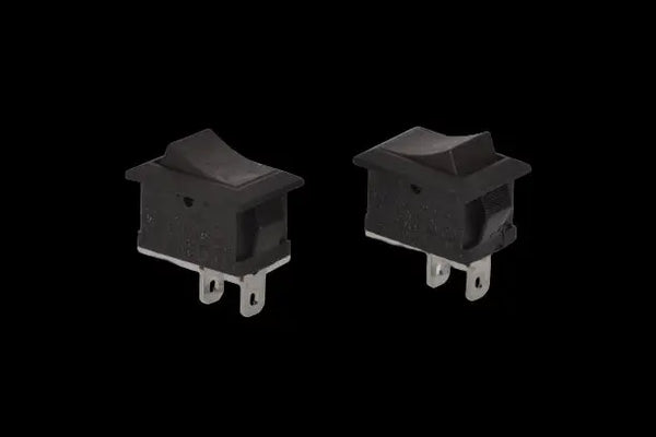 3A 250V Small SPST Switch (Black) Miragegrove