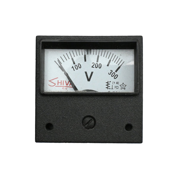 Shiva 0V-300V 64x64x48mm Analog Voltmeter - MirageGrove