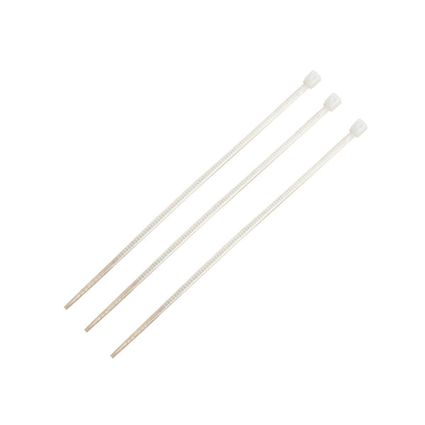 2.5 x 100mm White Nylon Zip Tie