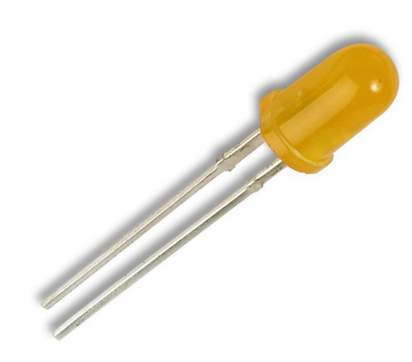 5mm High Intensity Amber LED 5000 mcd