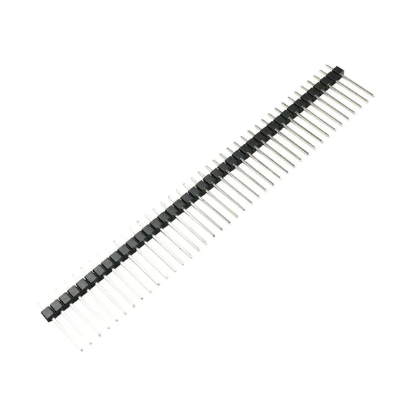 2.54mm 1x40 Pin Male Straight Single Row Header 16.5mm Height Miragegrove